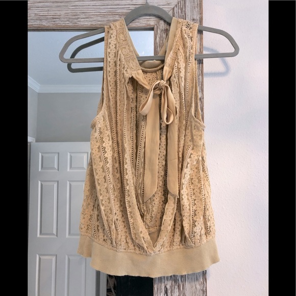 Free People Butter Lace Top - Picture 1 of 4